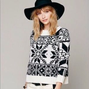 Free People Fall Knit Ivory Sweater